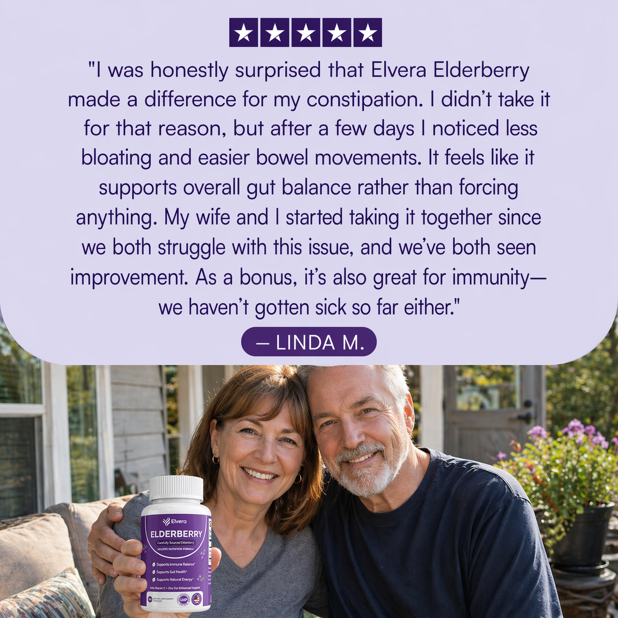 Elvera Gut Support Complex with Elderberry, Zinc & Vitamin C