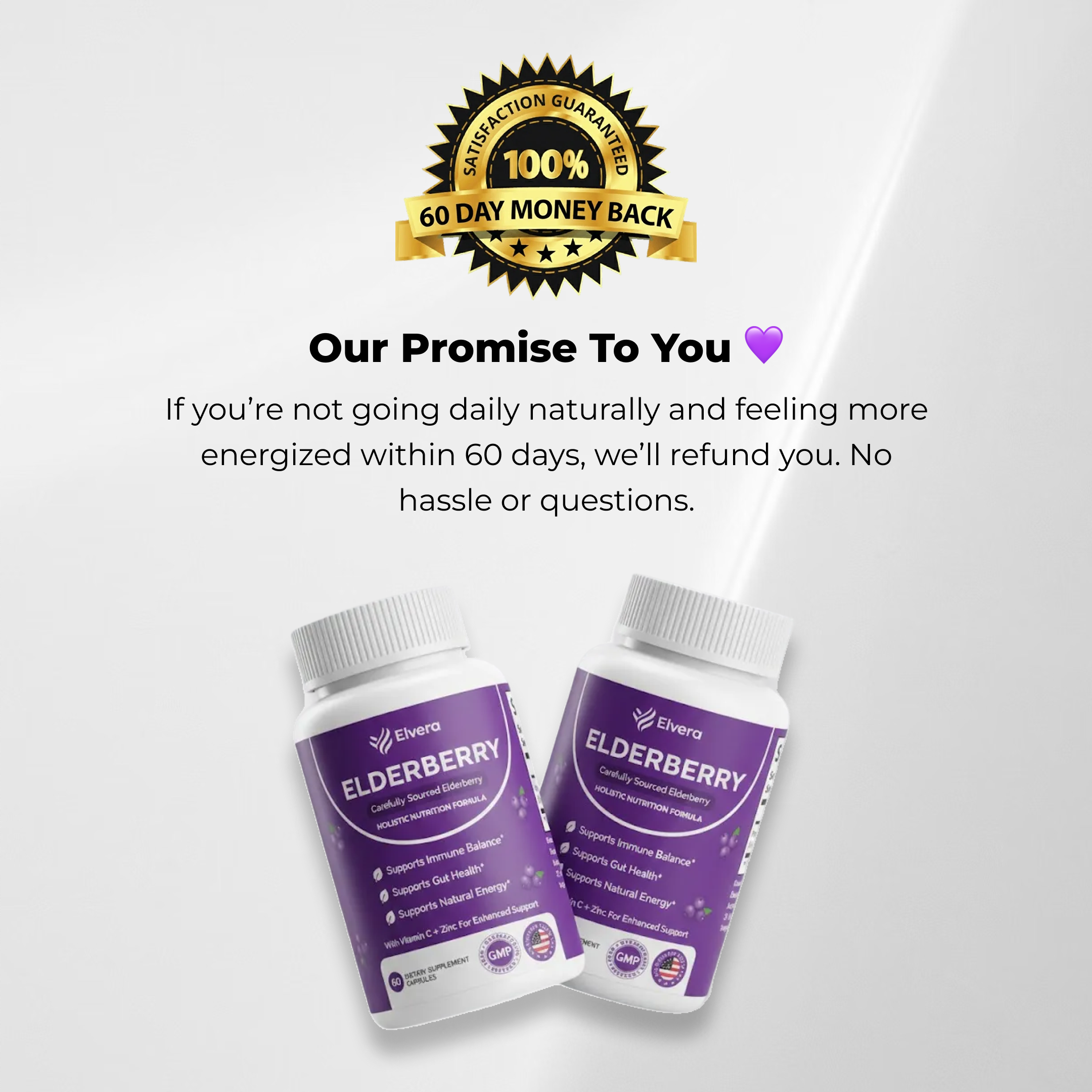 Elvera Gut Support Complex with Elderberry, Zinc & Vitamin C