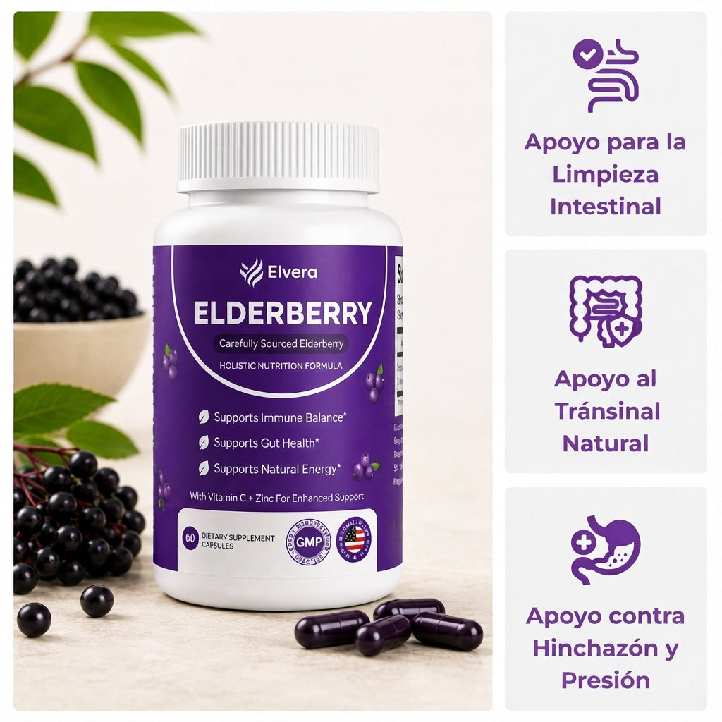 Complejo de Soporte Intestinal con Saúco, Zinc y Vitamina C