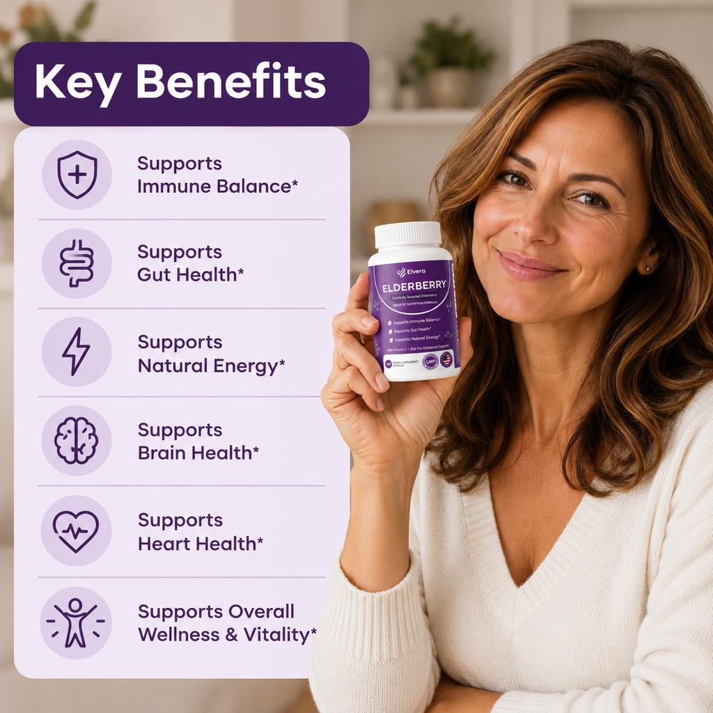 Gut Support Complex with Elderberry, Zinc & Vitamin C